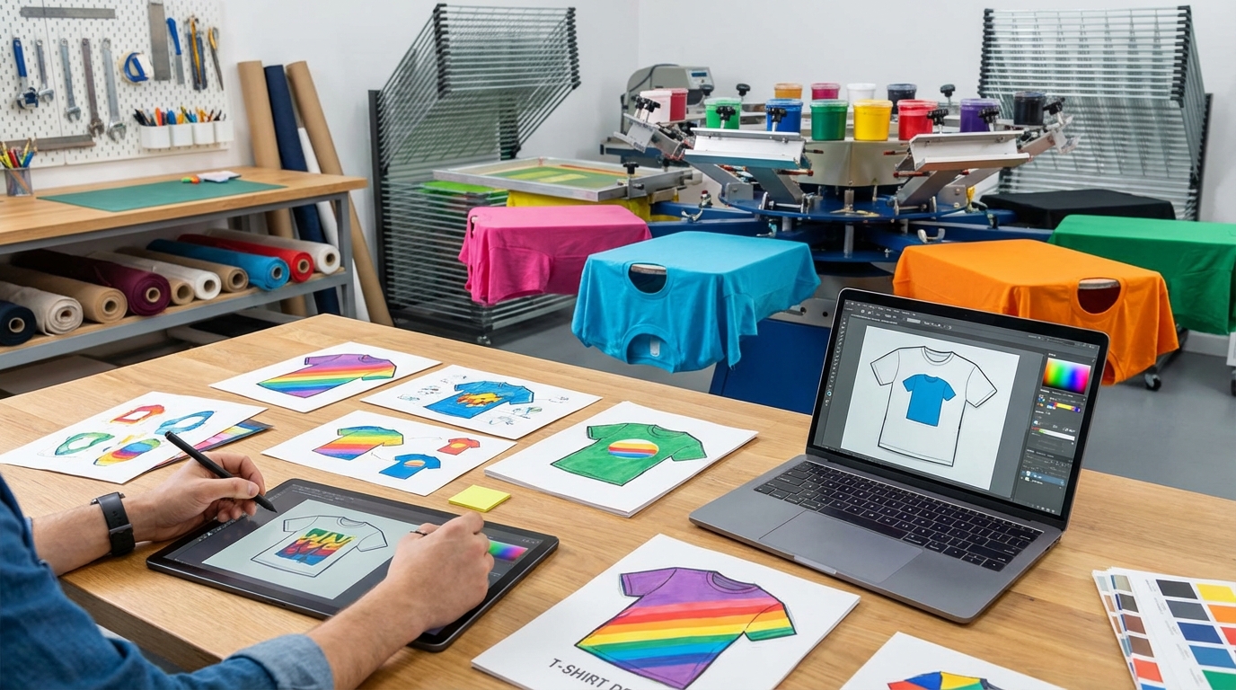 The Design Process: From Concept to Creation - custom t-shirt printing