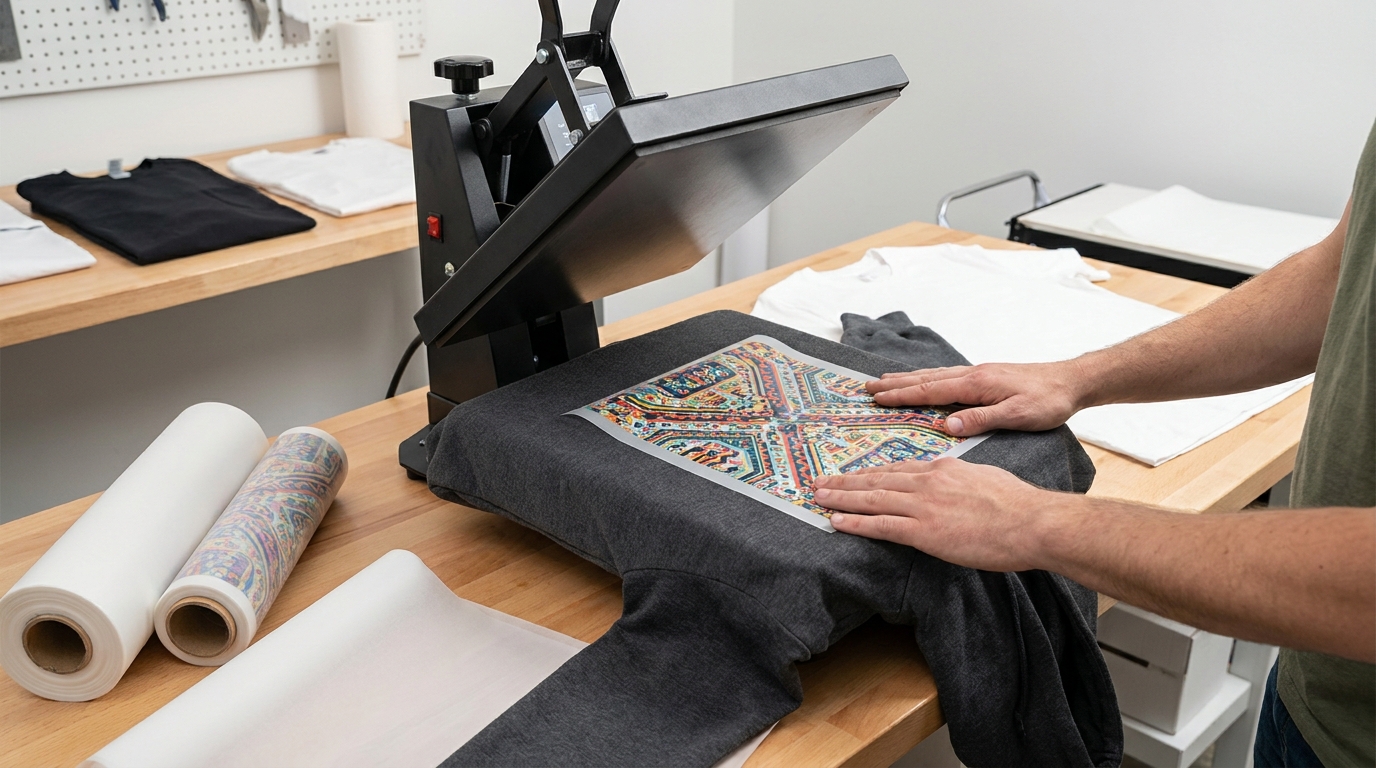 section: Step-by-Step Process - apply DTF transfers apparel